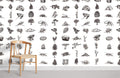 Camping on Hill Wallpaper Mural
