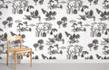Mountain Top Sketch Wallpaper Mural