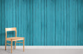 Turquoise Wood Texture Wallpaper Mural