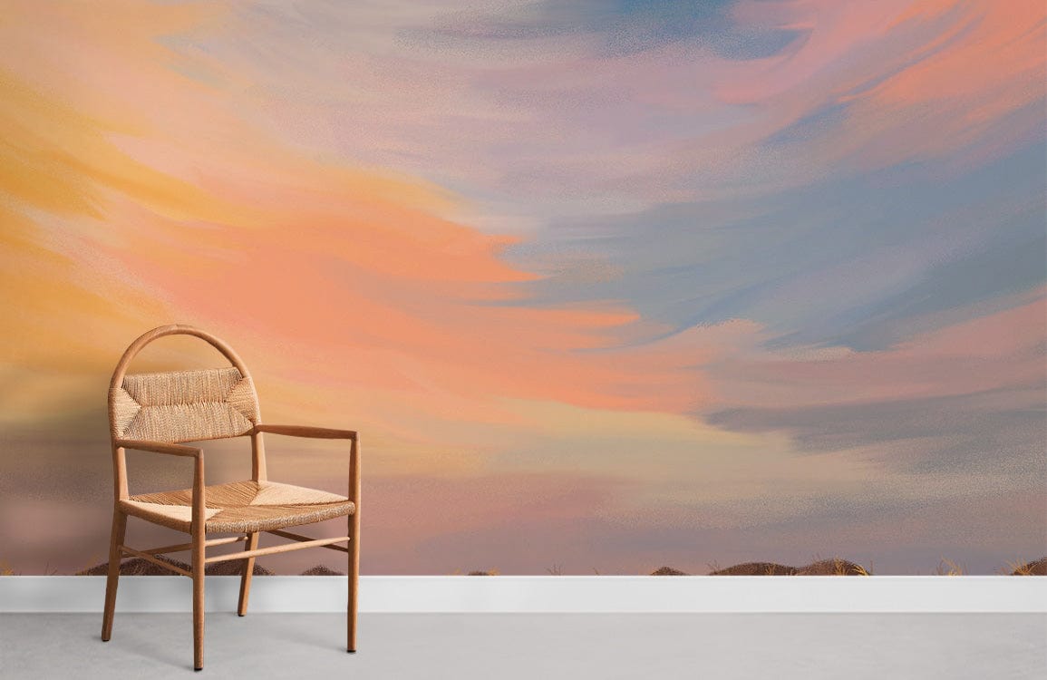 While Sunset Wallpaper Mural