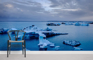 Scattered Iceberg Wallpaper Mural