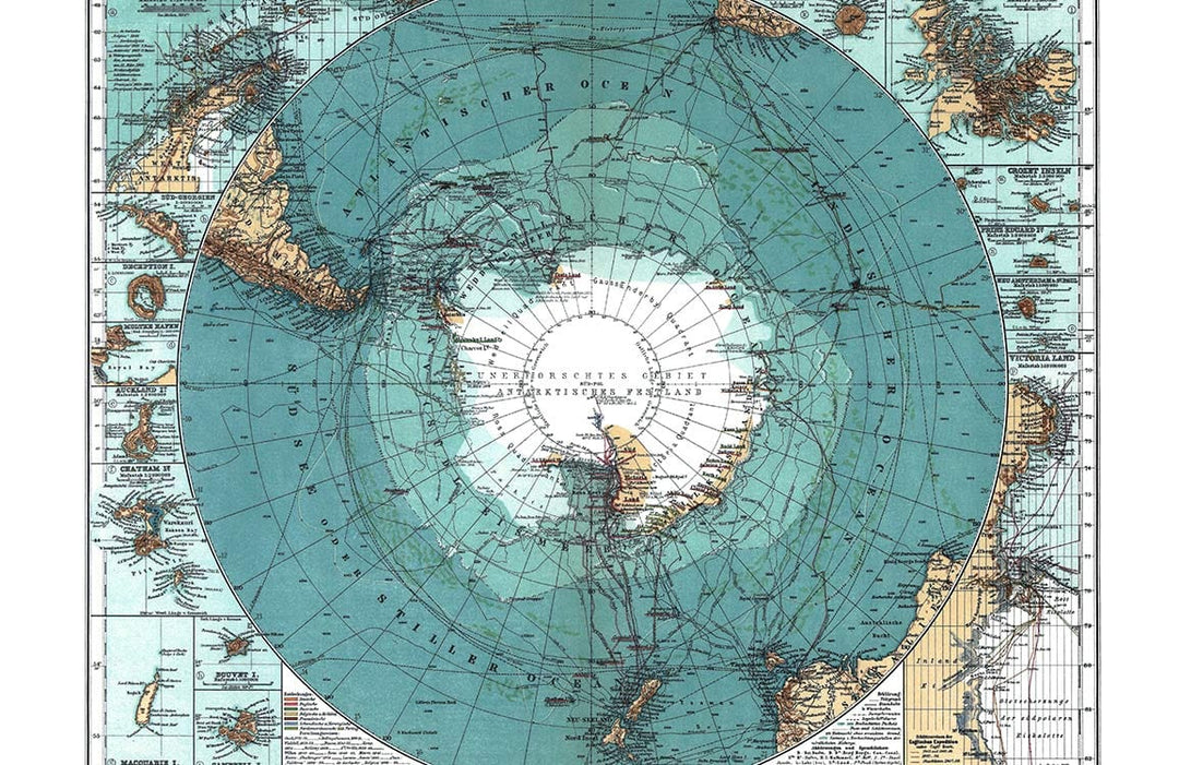 Vintage World Map Aqua Blue Nautical Mural Wallpaper for Stylish Interiors