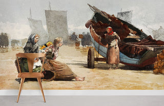 Beach Scene Wallpaper Mural