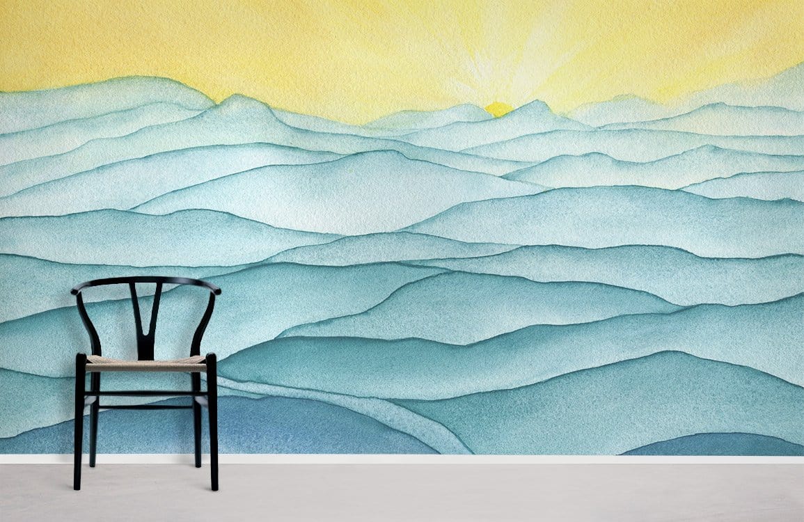 Rolling Mountain Range Wallpaper Mural