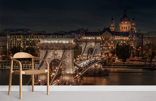 Budapest Bridge Wallpaper Mural