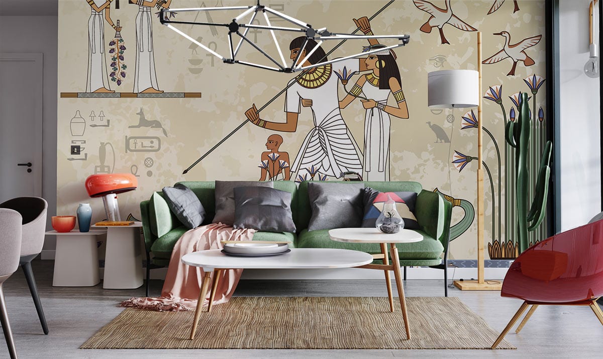 Egyptian King Ⅱ Living Room Wallpaper Mural