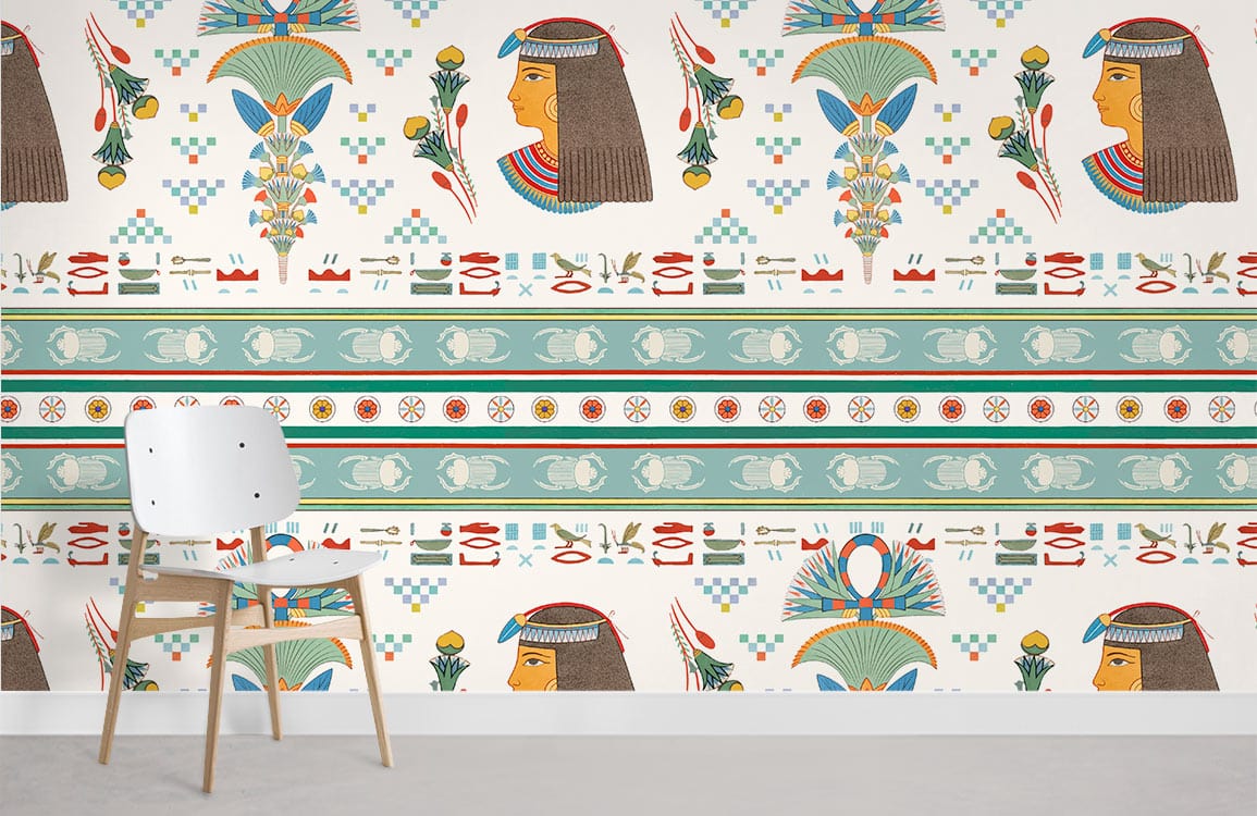 Egyptian Woman Room Wallpaer Mural