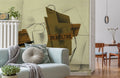 Pipe, Glass, Bottle of Rum Wallpaper Mural