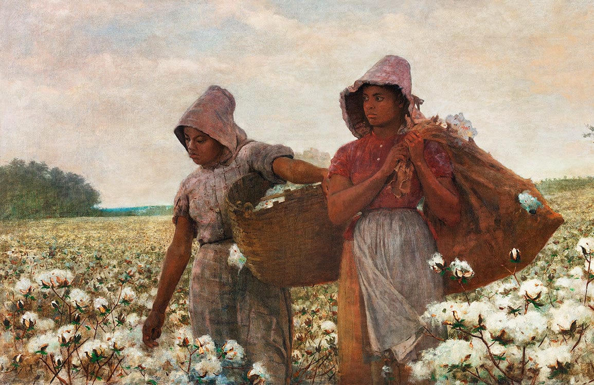 The Cotton Pickers Mural Wallpaper Plain