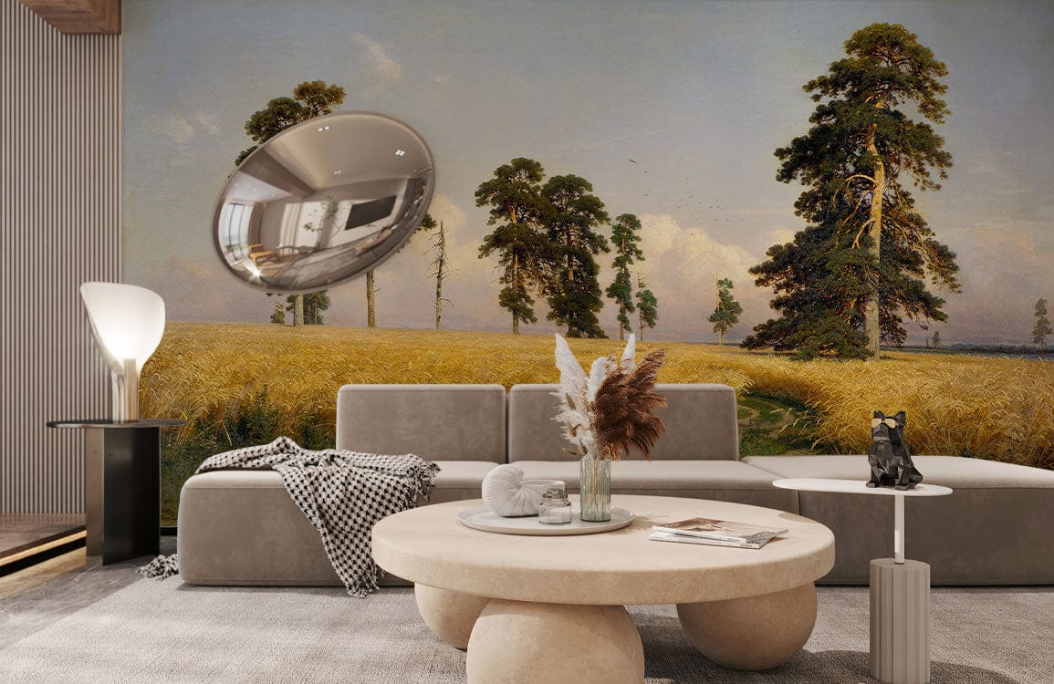 oil painting wallpaper mural living room decor