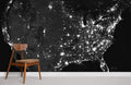 USA at Night Wallpaper Mural