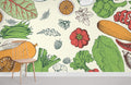 Fruit and Vegetables Wallpaper Mural