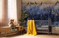 Abstract Painting Forest Wallpaper Mural