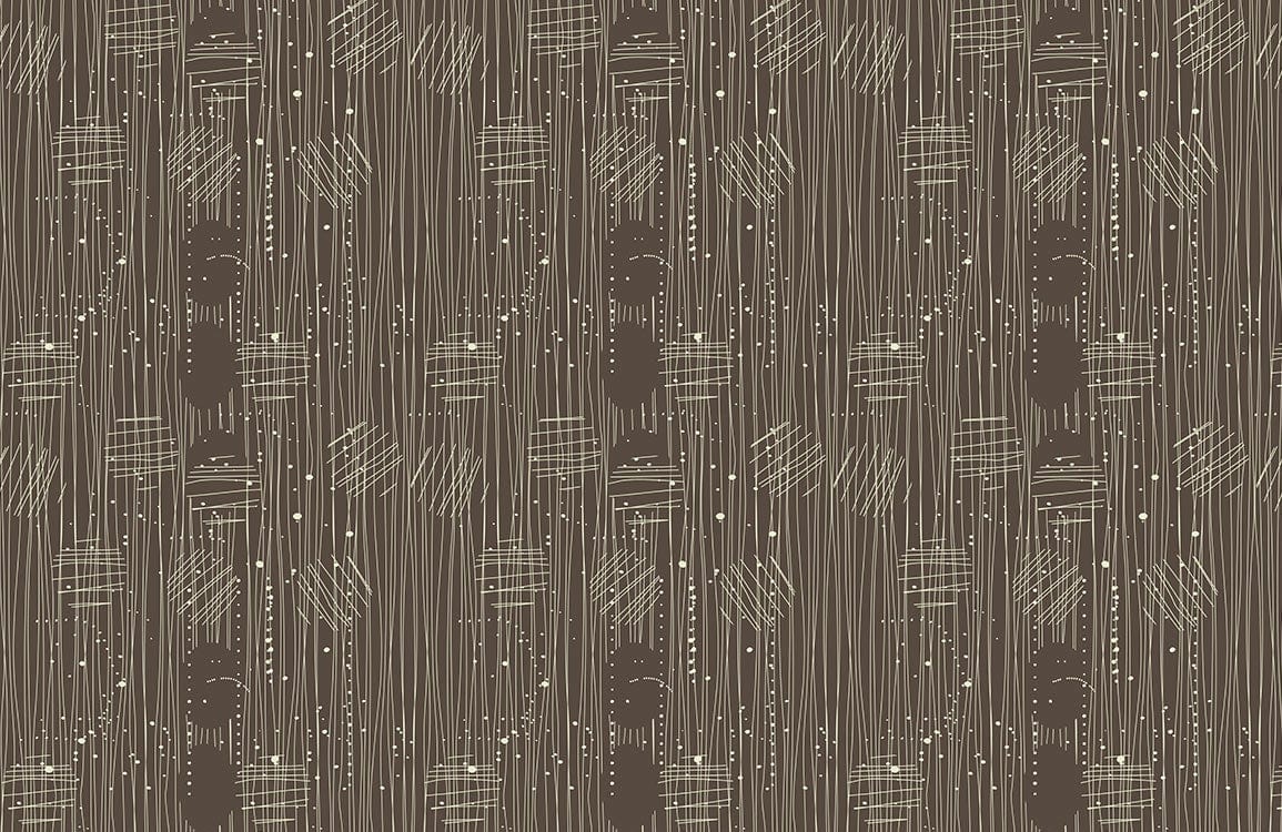 Abstract Earthy Tones Line Pattern Wallpaper - Modern Chic Design