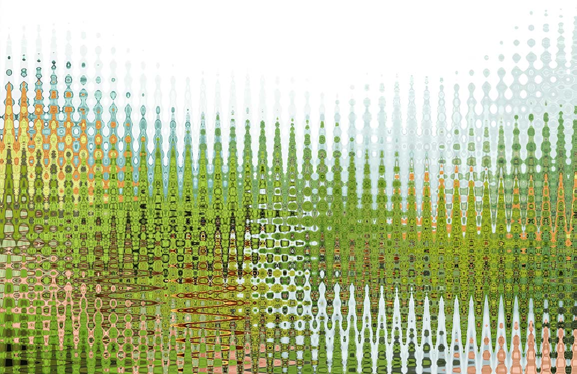 Abstract Green Geometric Pattern Art Wallpaper for Modern Living Spaces