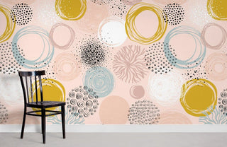 Round Pattern Wallpaper Mural