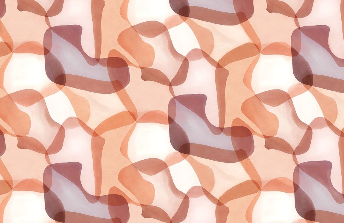 Overlapping Graphics Wallpaper Mural