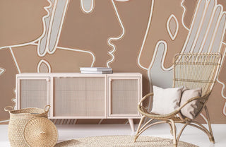 Abstract Portrait Wallpaper Mural