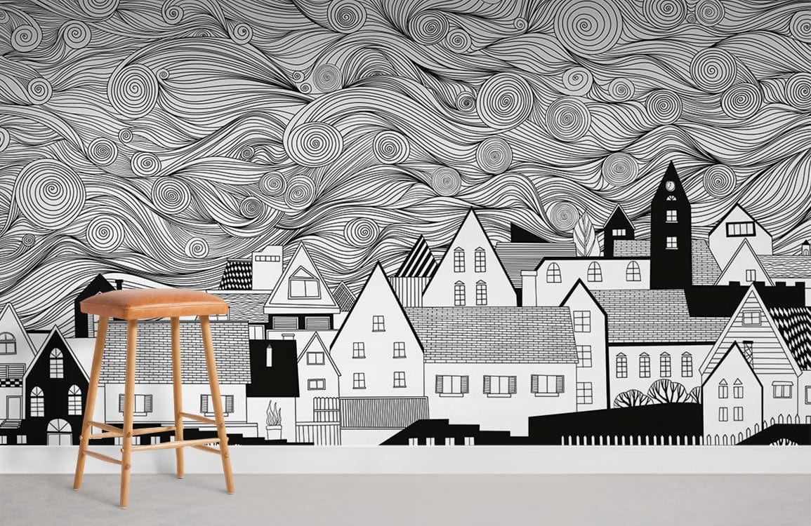 Abstract Sky II Wallpaper Mural