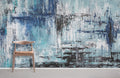 Mottled Blue Wallpaper Mural