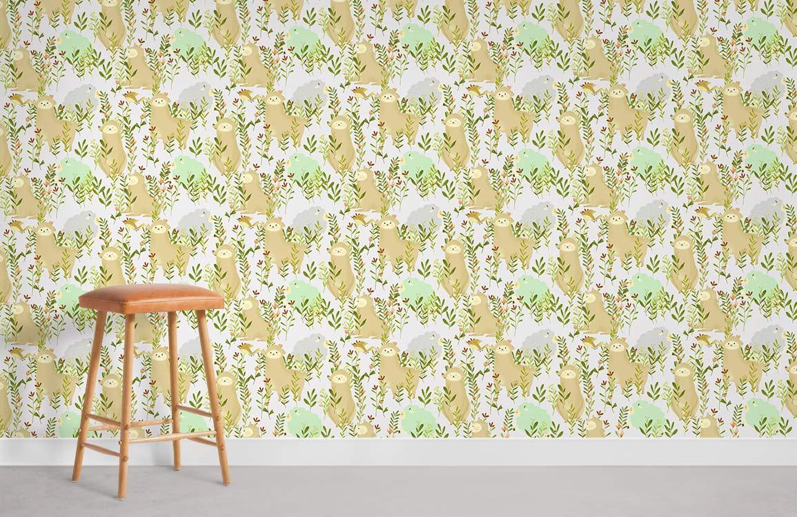 Alpaca Animal Wallpaper Mural Room