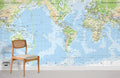 World Map Wallpaper Mural
