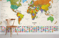 Map of the World Wallpaper Mural