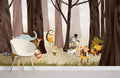 Animal Band Wallpaper Mural