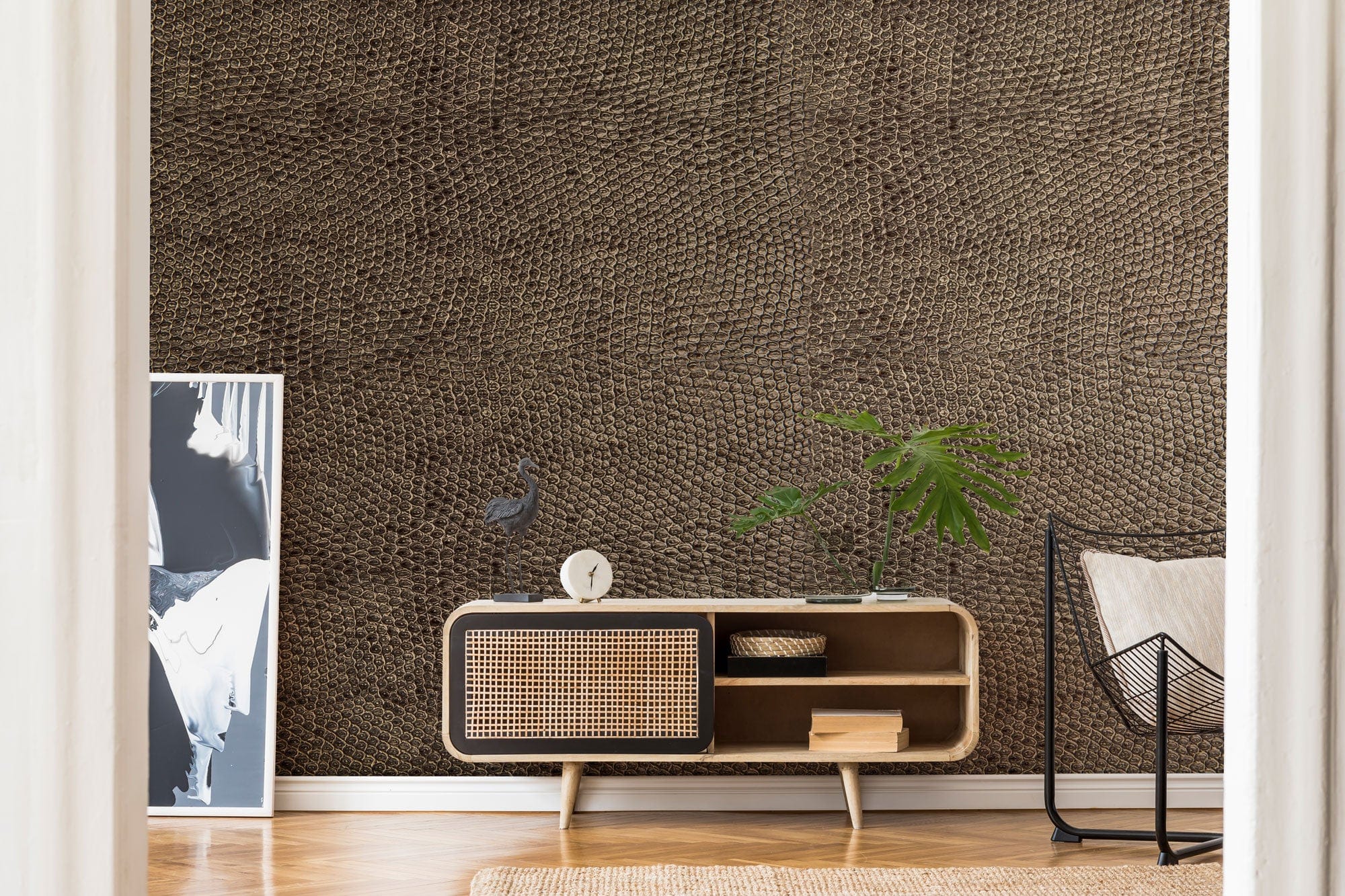 Brown Snake Skin Wallpaper Mural | Ever Wallpaper UK