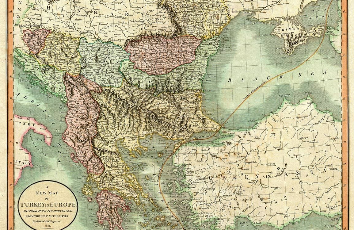 Vintage European Map Mural Wallpaper: Antique Style, Earthy Tones, Classic Decor