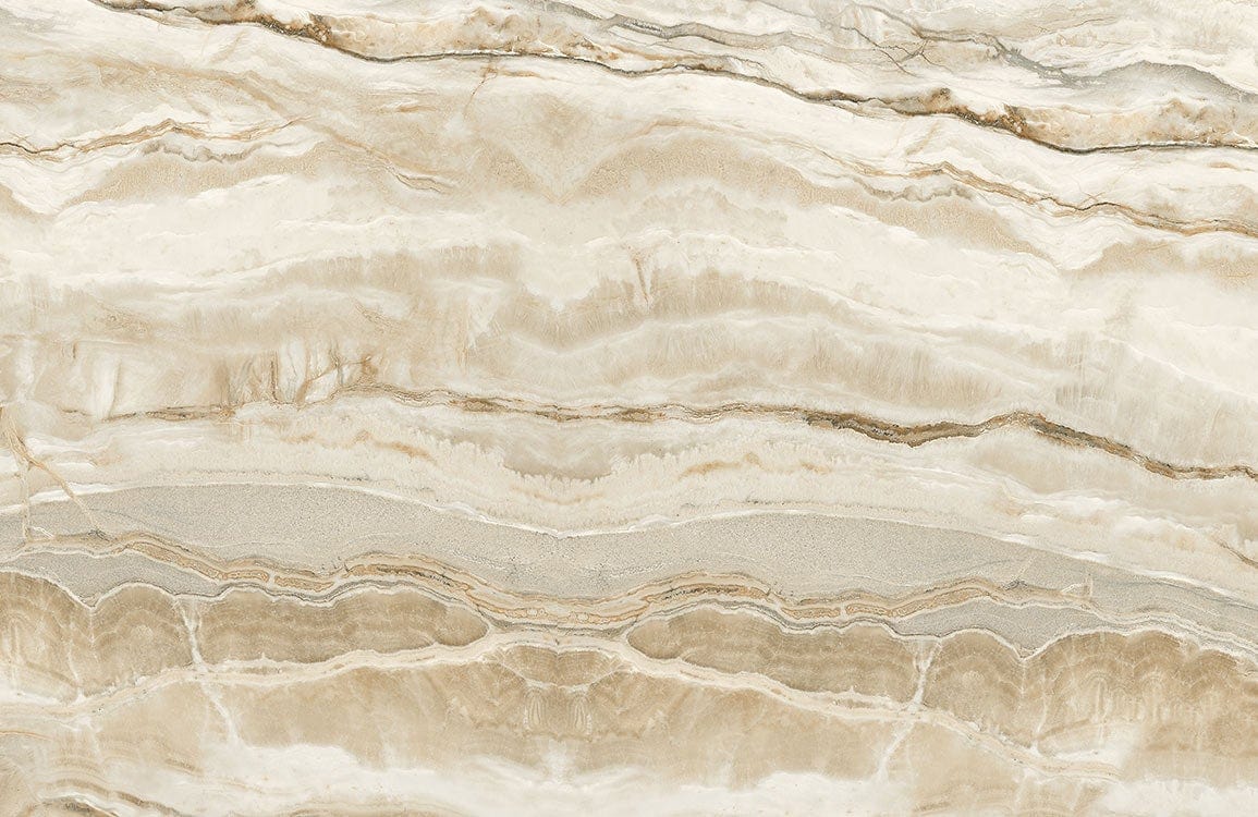 Elegant Natural Stone Effect Cream Marble Pattern Wallpaper Mural Décor