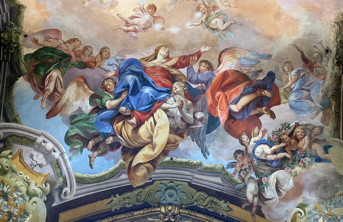 Heavenly Renaissance Angels Mural Wallpaper - Classic Baroque Style Décor