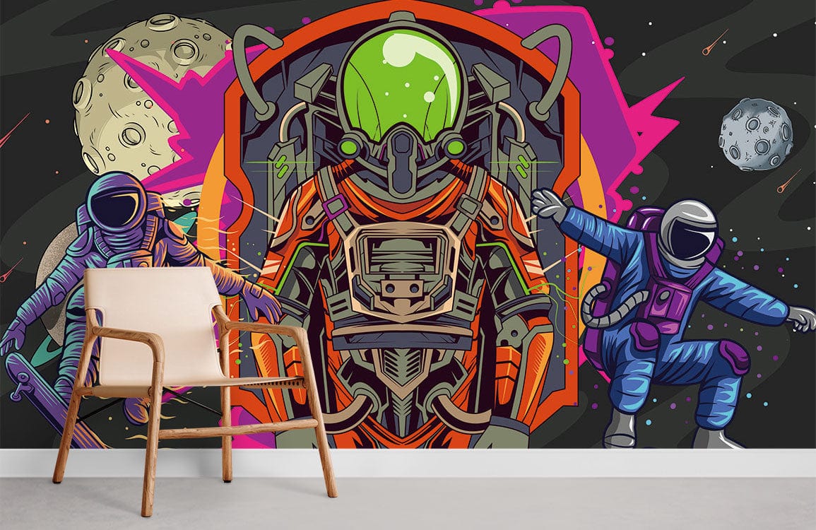 Astronaut Protection Wallpaper Mural