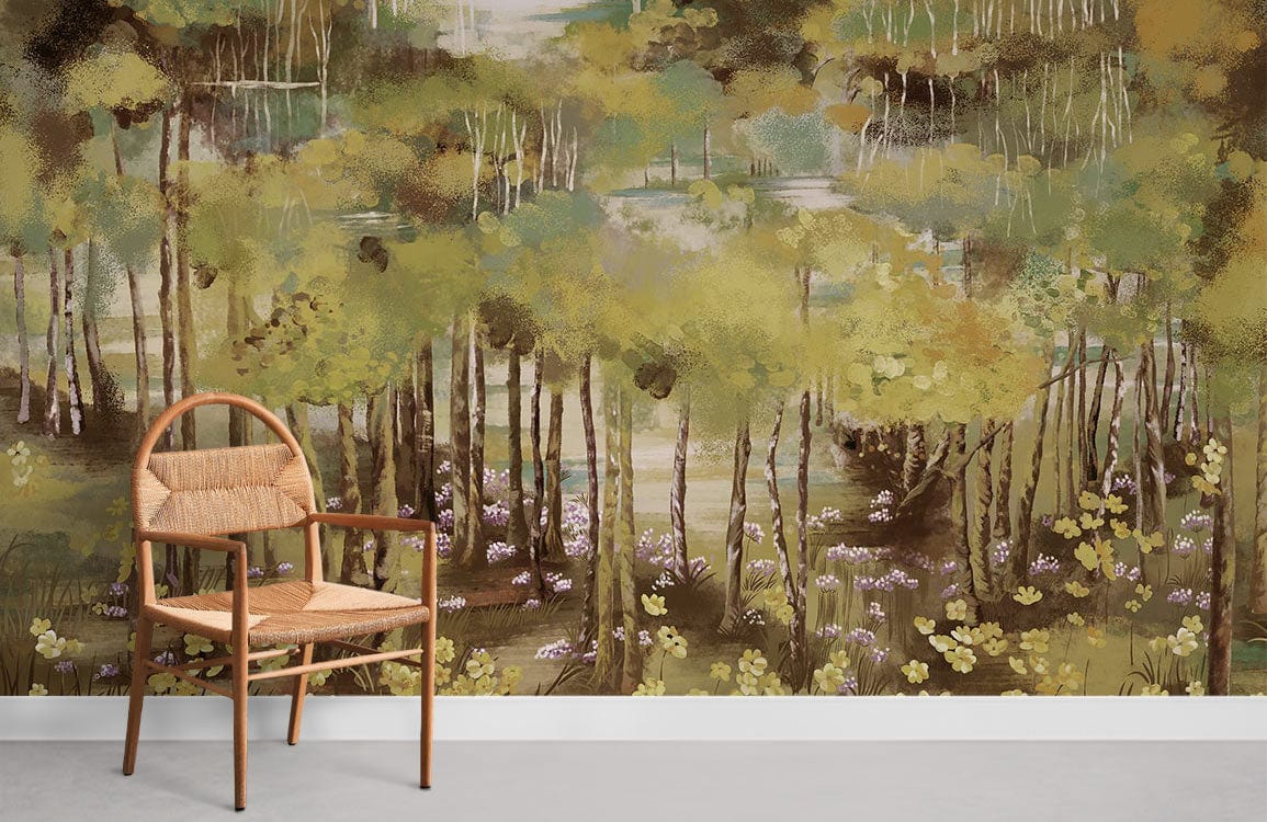 Autumn Forest Wallpaper Mural