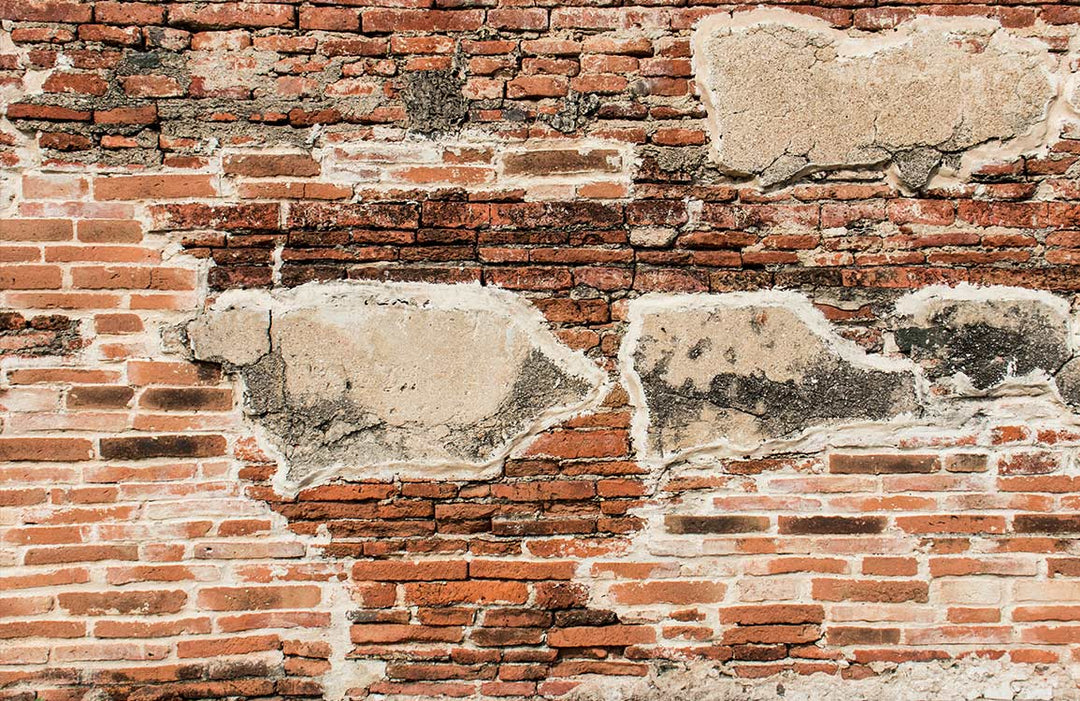 Rustic Brick Vintage Weathered Red Mural Wallpaper for Industrial Style Decor