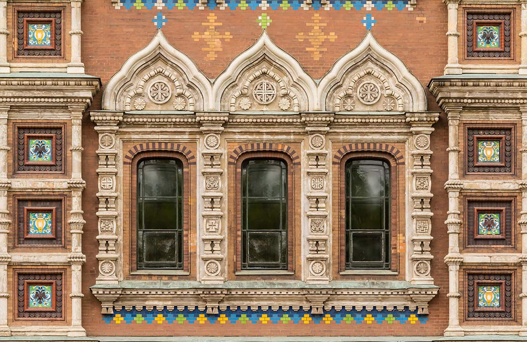 Historic Brick and Stone Architectural Pattern Mural Wallpaper - Classic Elegance