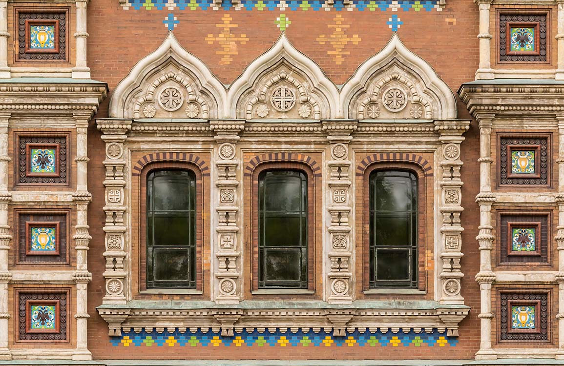 Historic Brick and Stone Architectural Pattern Mural Wallpaper - Classic Elegance