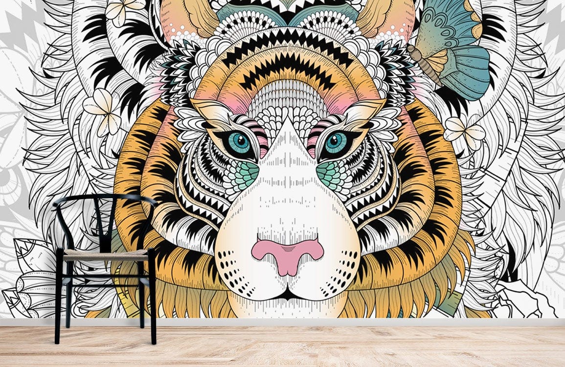 Beautiful Tiger wallpaper mural