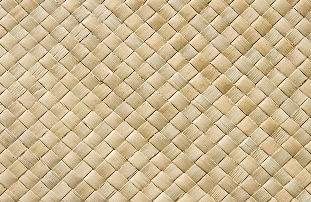 Natural Woven Bamboo Texture Wallpaper in Beige for Rustic Elegance Decor