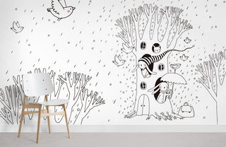 Tree House Wallpaper Mural
