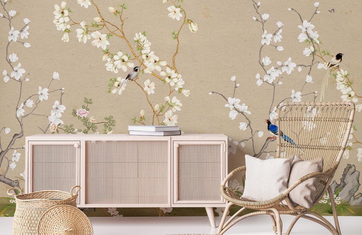 Birds & Blossoms Wallpaper Mural