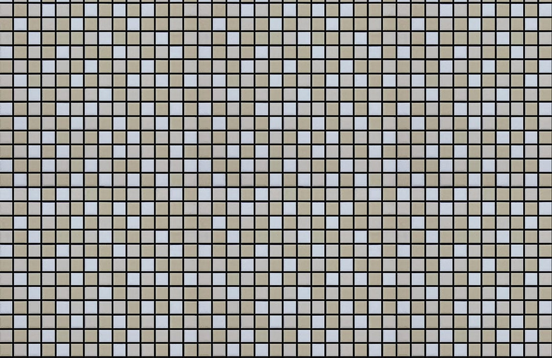 Contemporary Monochrome Geometric Grid Pattern Wallpaper in Grey and Black