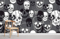 Skeleton Head II Wallpaper Mural