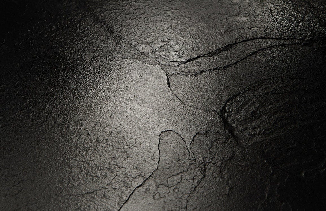 Charcoal Textured Slate Wallpaper for Modern Industrial Interior Design Elegance