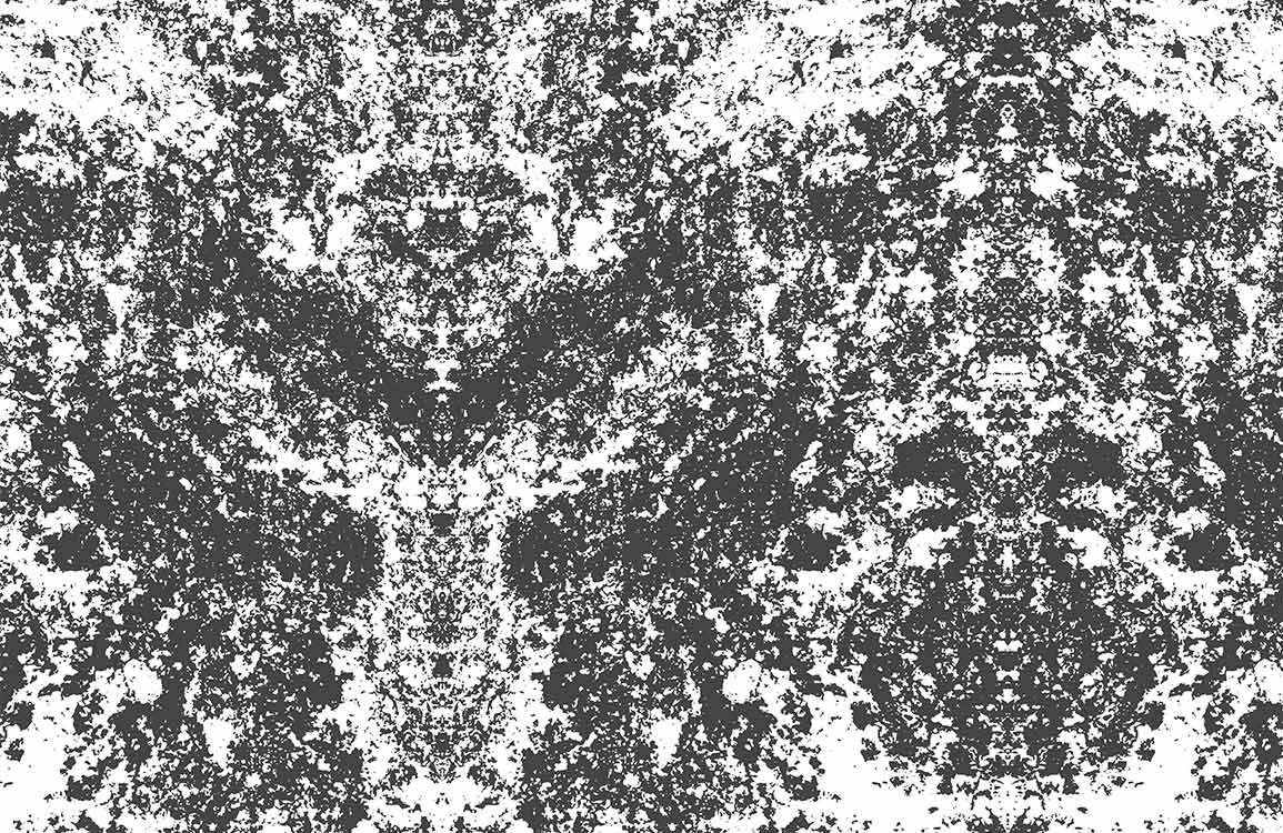 Monochrome Abstract Inkblot Design Wallpaper - Black and White Elegance