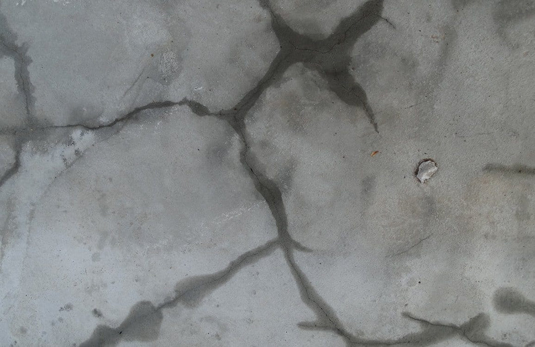 Industrial Grey Cracked Concrete Effect Textured Wall Mural Wallpaper