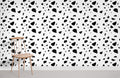 Black & White Terrazzo Wallpaper Mural