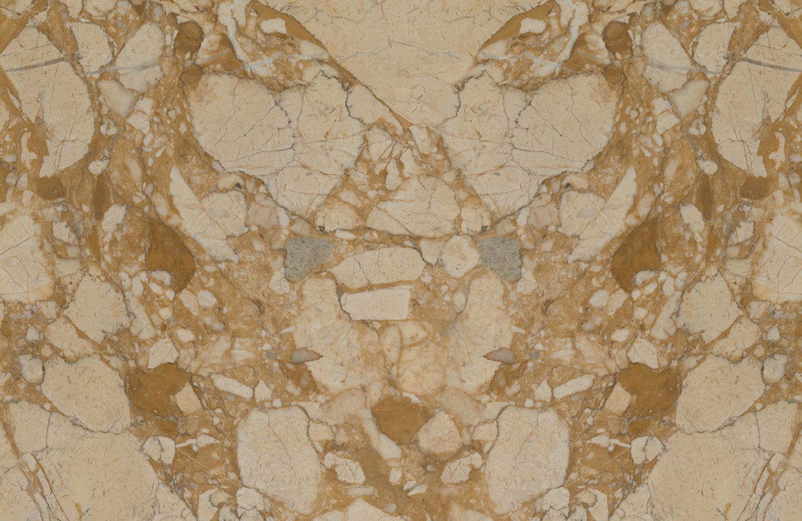 Gold and Cream Marble Effect Luxury Abstract Design Wallpaper Mural