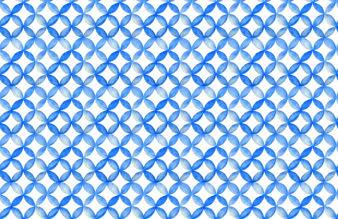 Blue Circles Wallpaper Mural
