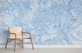 Blue Crossing Lines Wallpaper Mural